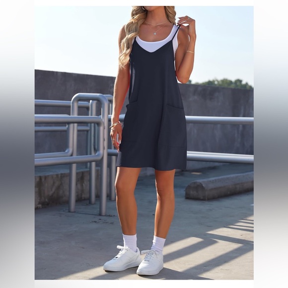 WNEEDU Women’s Sleeveless Dress - Picture 4 of 6